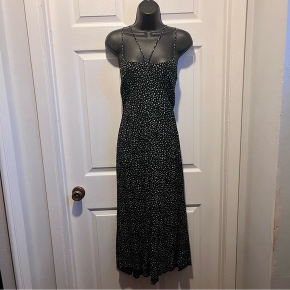 Zara Dresses & Skirts - Zara Dress Floral Maxi Strappy details Black  Medium Women Sleeveless Summer